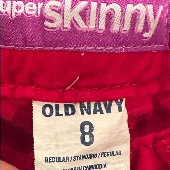 Old Navy Super Skinny velvet pants - Picture 3 of 3